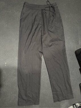 SHEIN Black Drawstring Waist Chinos
